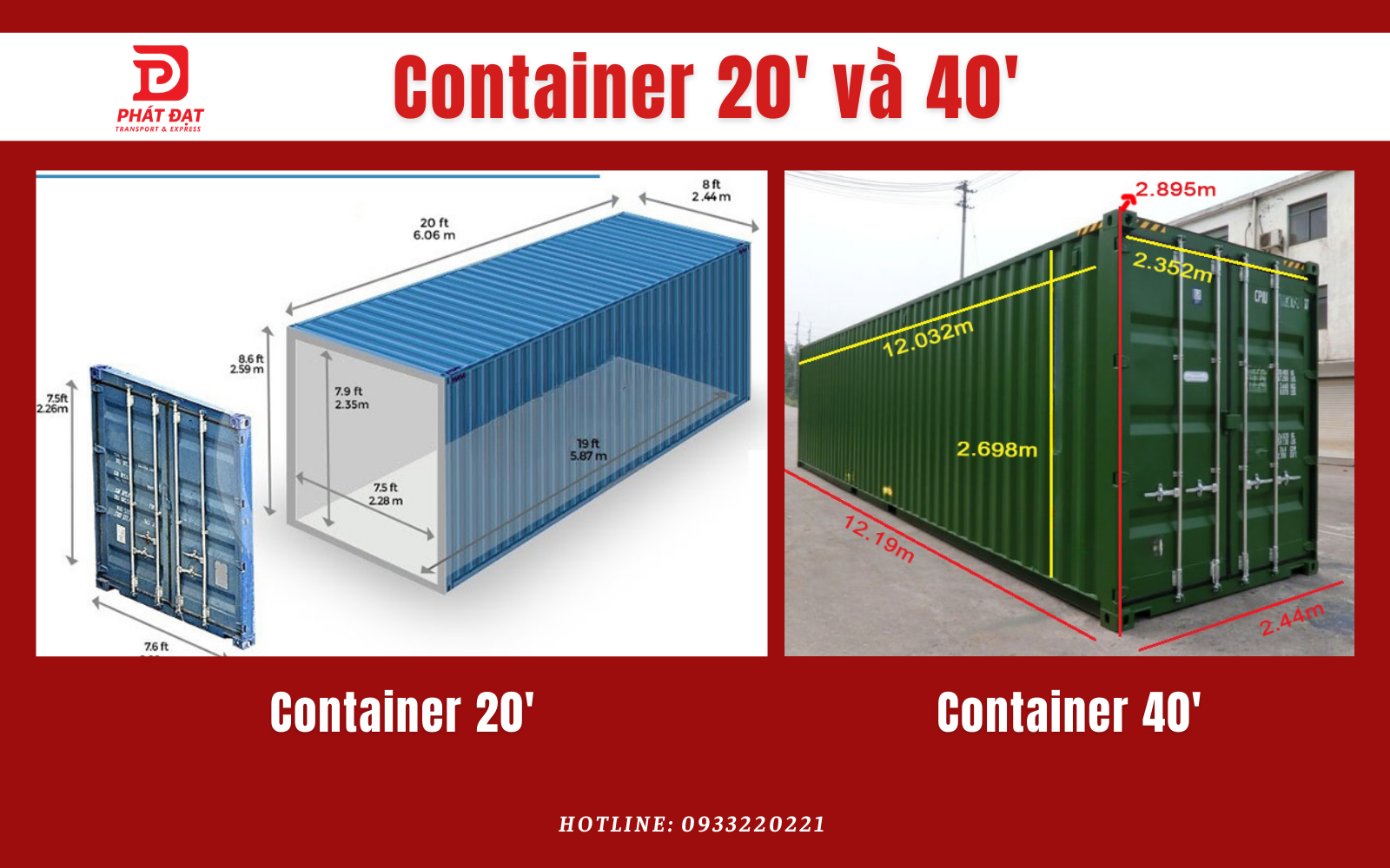 Container 20' và 40'