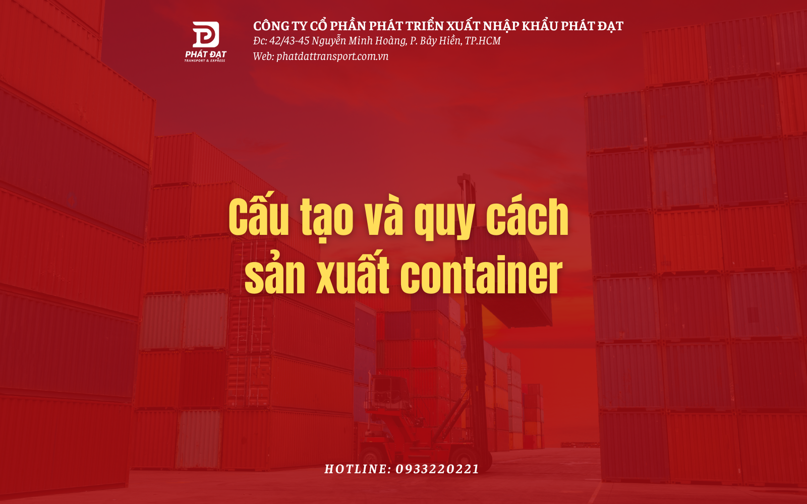 Cấu tạo và quy cách sản xuất container