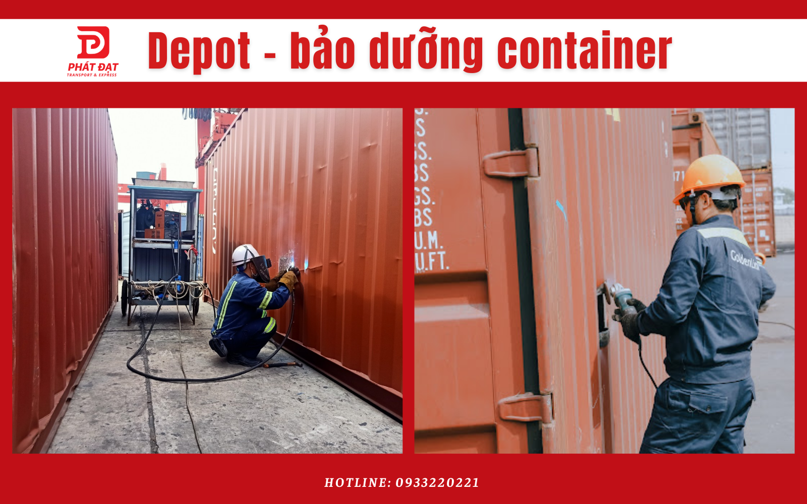 depot bảo dưỡng container