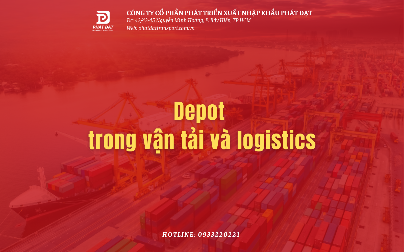 Depot là gì? và depot trong vận tải 