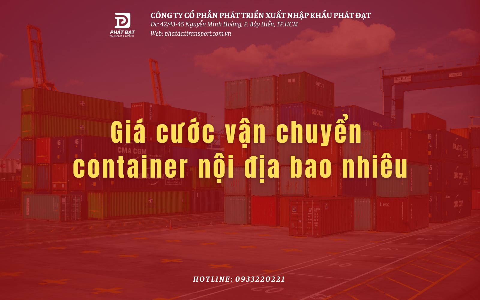 Giá cước vận chuyển container nội địa