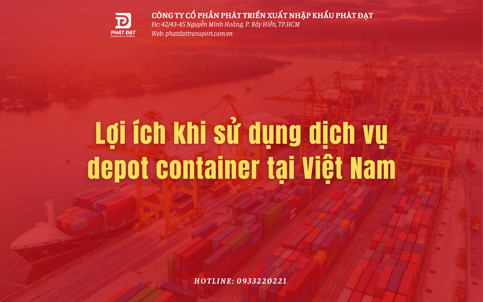 Lợi ích khi sửa dụng Depot contianer ở Việt Nam