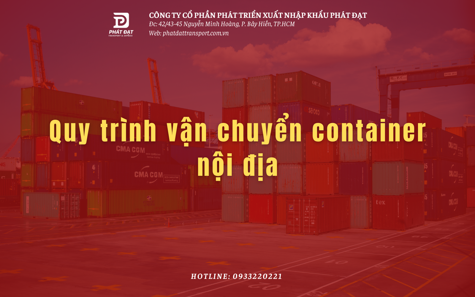 Quy trình vận chuyển container nội địa