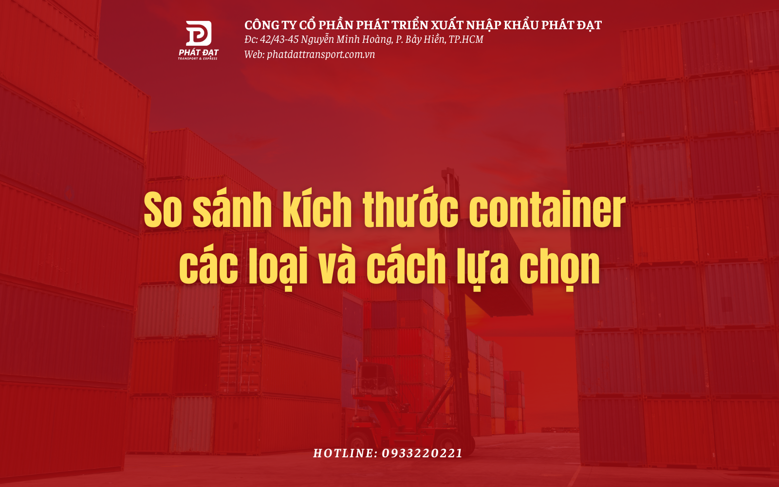 So sánh kích thước container các loại avfa cách lựa chọn