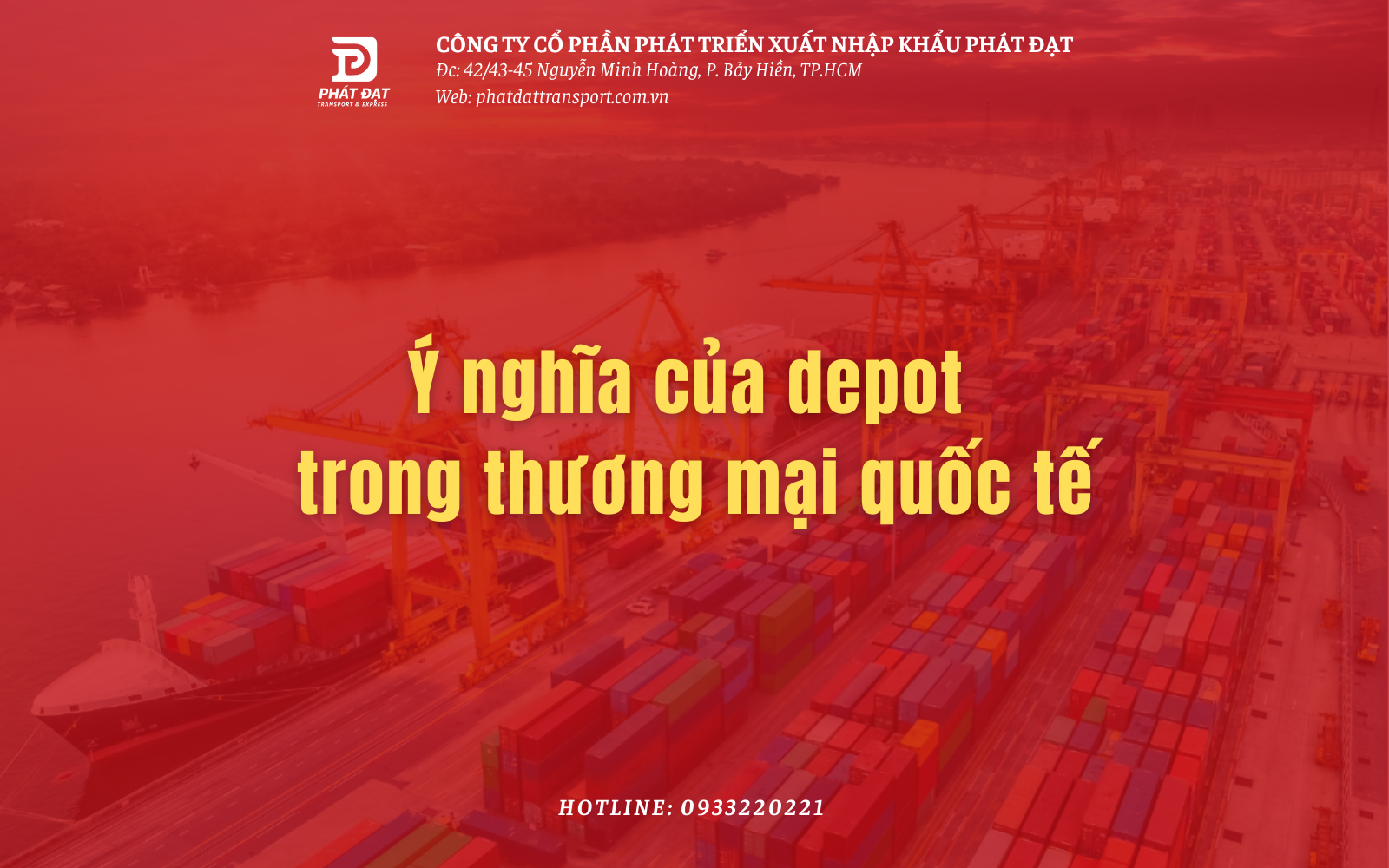 Ý nghĩa cua Depot trong thương mai quốc tế