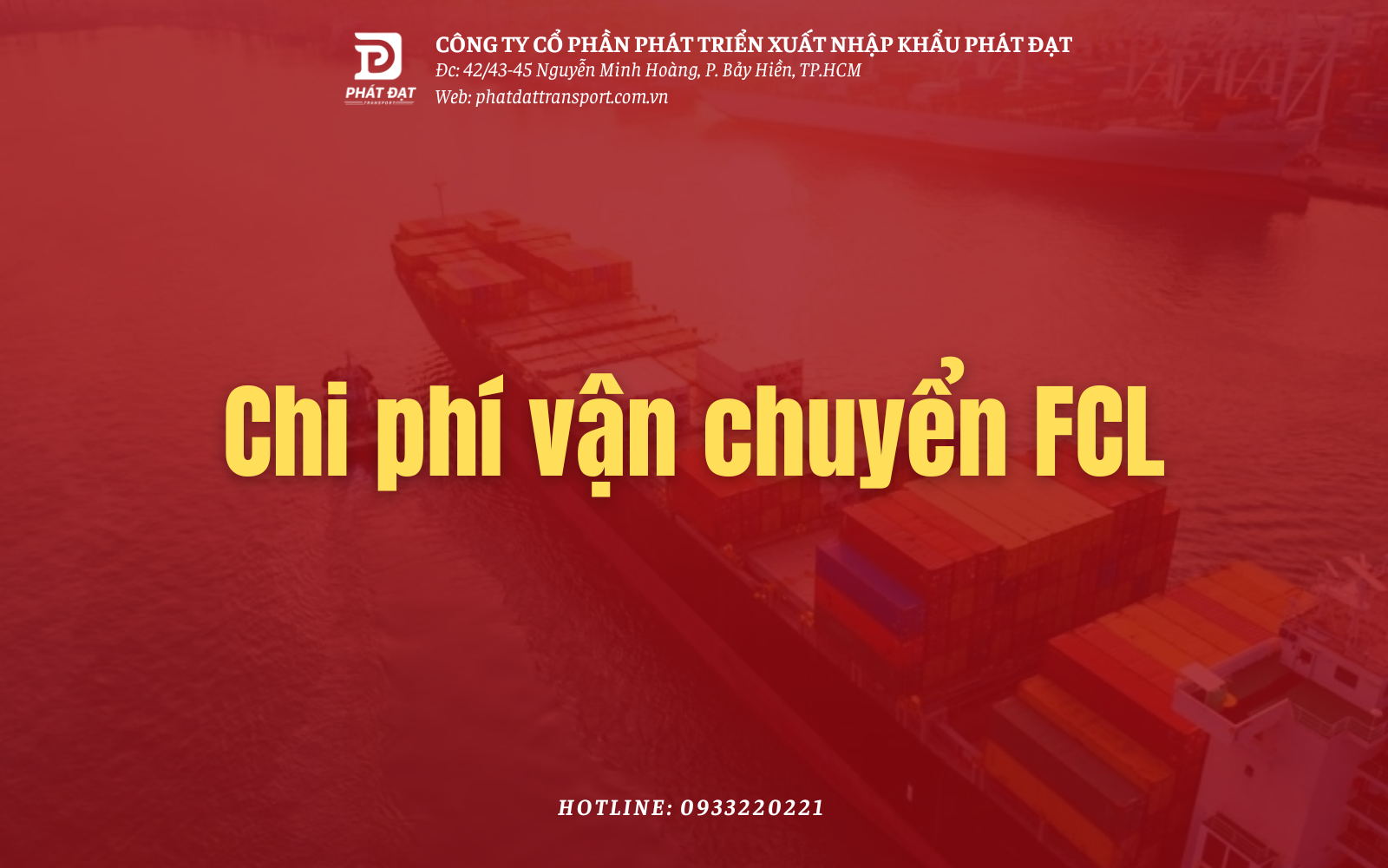 Chi phí vận chuyển FCL