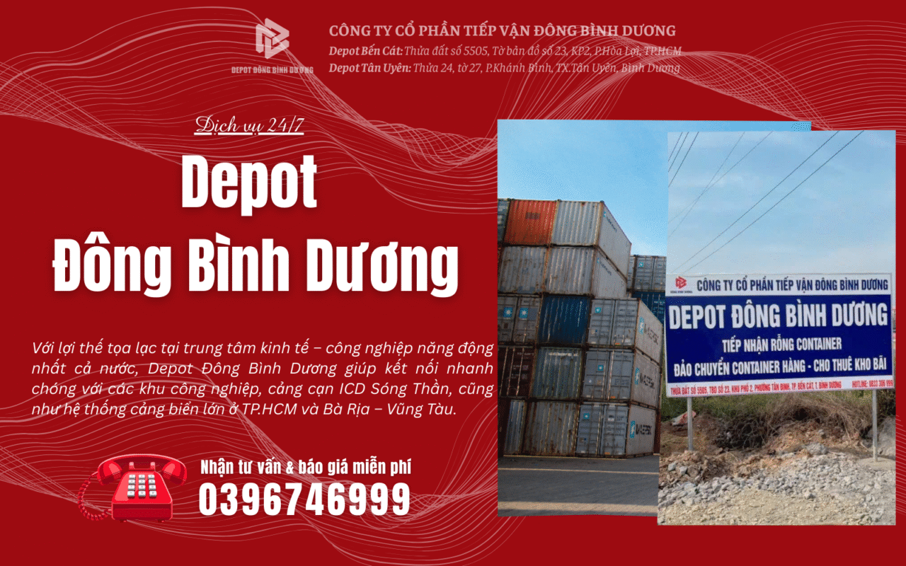 Depot Đông Bình Dương - Depot container rỗng Bình Dương