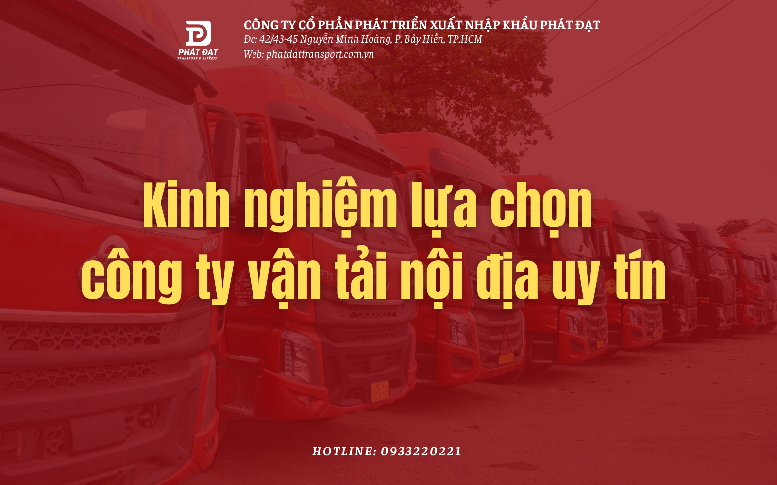 Kinh nghiệm lựa chọn công ty vận tải nội địa uy tín