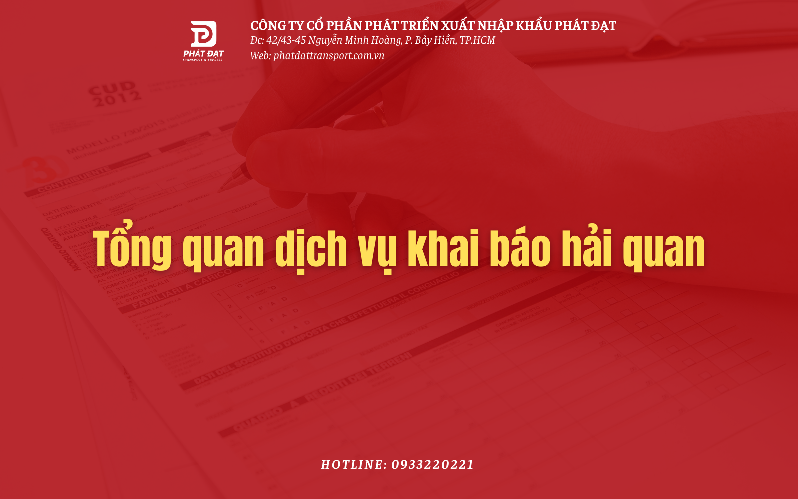 Tổng quan dịch vụ khai báo hải quan
