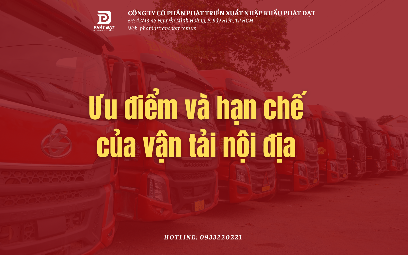 Ưu điểm và hạn chế của vận tải nội địa